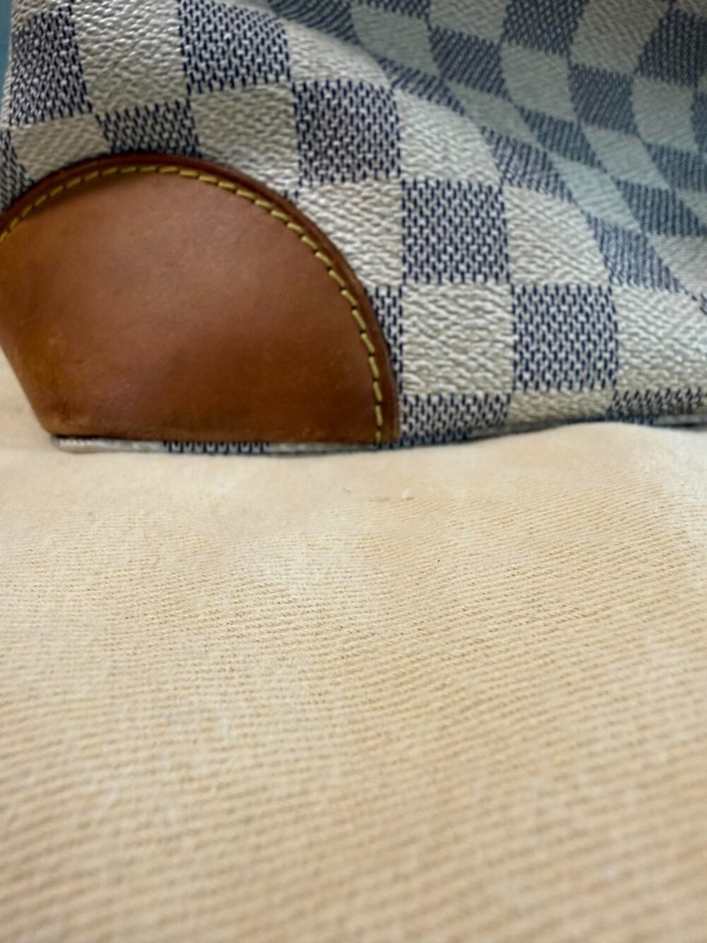 Louis Vuitton Hampstead PM Damier Azur Tote Bag | CheckCheck COA Included - Picture 12 of 16